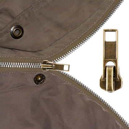 Maosifang 205-Piece Zipper Repair Kit with Zipper Install Pliers, Pull Tabs for Clothing, Bags, Jackets, Luggage, Backpacks, Purses - Black and Silver