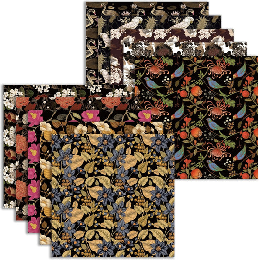 Origami Paper Kit 50 Sheets 6 Inch Square Double Sided Color 10 Vivid Colors for Hand Crafts Origami Paper Arts Creativity. Retro Style - Crafty Corner