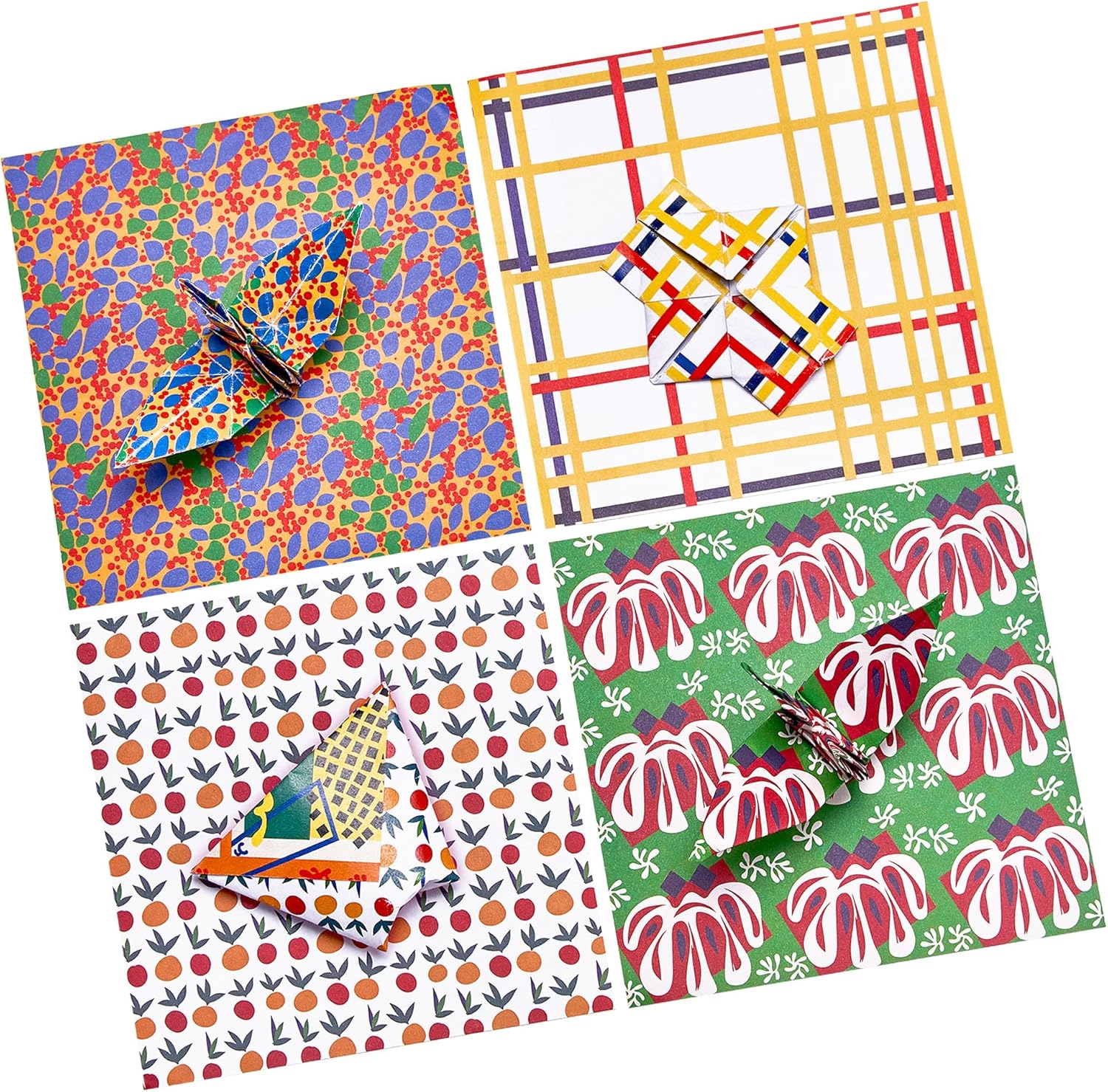 Origami Paper 6x6 Inches, 50 Sheets, Vintage Masterpiece & Impressionist Art, Mondrian Neo-Plasticism & Matisse - Fauvism,Double-Sided Folding Paper for Adult,Kids, Ideal for Scrapbooking, DIY Craft - Crafty Corner