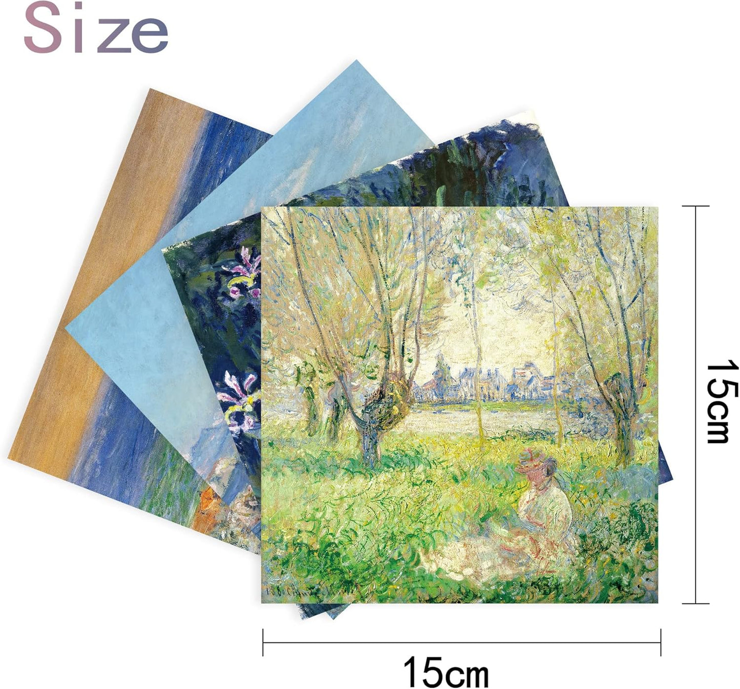 Origami Paper Kit 50 Sheets 6 Inch Square Double Sided Color 10 Vivid Colors for Hand Crafts Origami Paper Arts Creativity.Monet - Crafty Corner