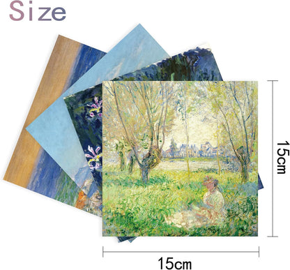 Origami Paper Kit 50 Sheets 6 Inch Square Double Sided Color 10 Vivid Colors for Hand Crafts Origami Paper Arts Creativity.Monet - Crafty Corner