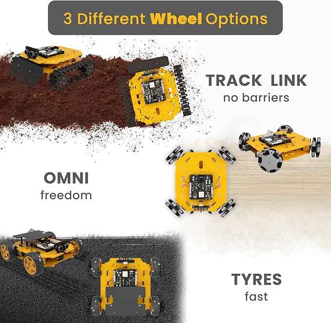 REX Evolution 8in1 Robotics Kit: Coding Robot Kit, Robotics Kit for Adults, Electronic DIY Smart Car Kit, 8 Model Robotics Set, Robot Kit