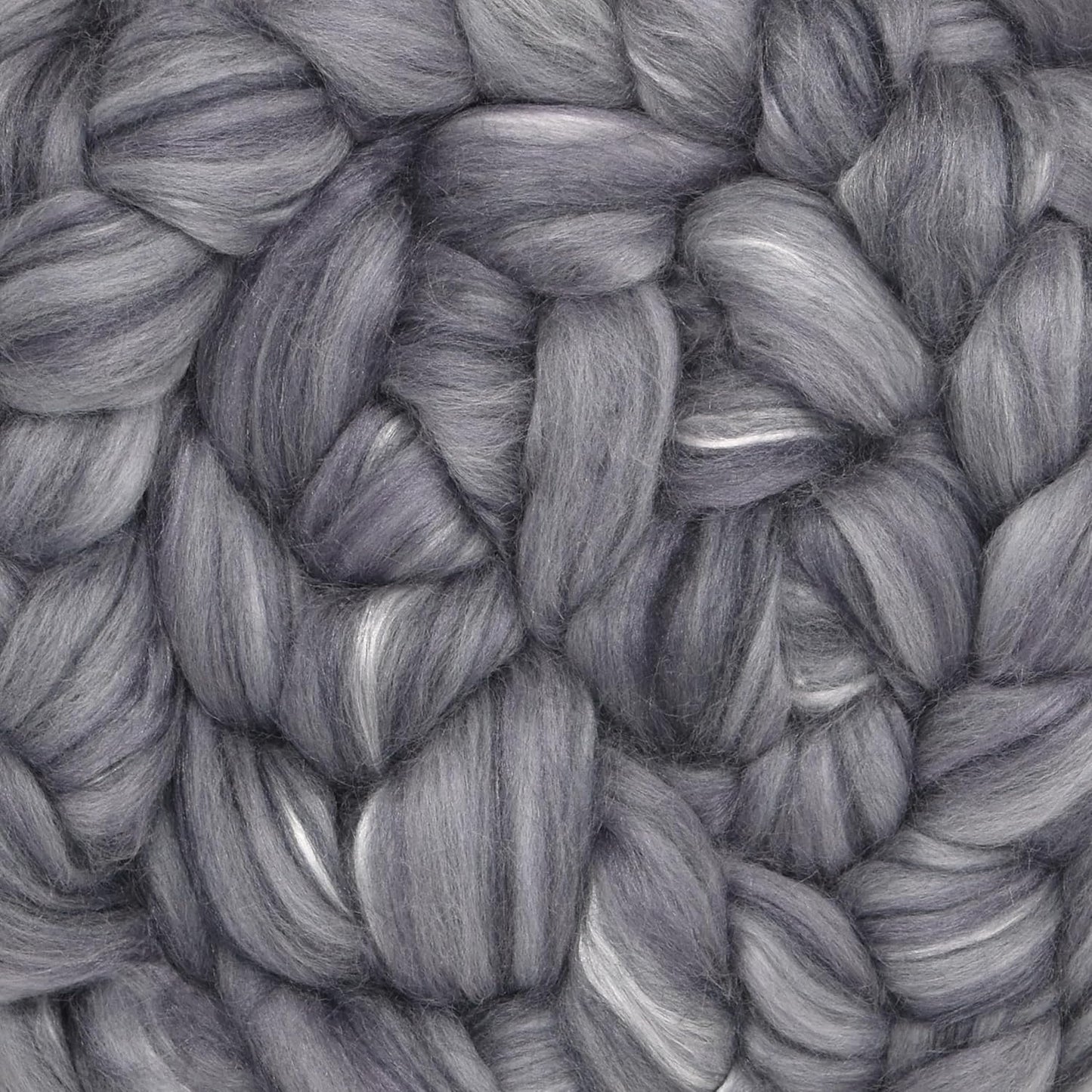 Merino Silk Luxe Tonal Designer Blend. Superfine Merino, Mulberry Silk, Tussah Silk. Top Roving for Spinning or Felting. Stardust 4oz