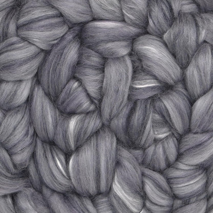Merino Silk Luxe Tonal Designer Blend. Superfine Merino, Mulberry Silk, Tussah Silk. Top Roving for Spinning or Felting. Stardust 4oz