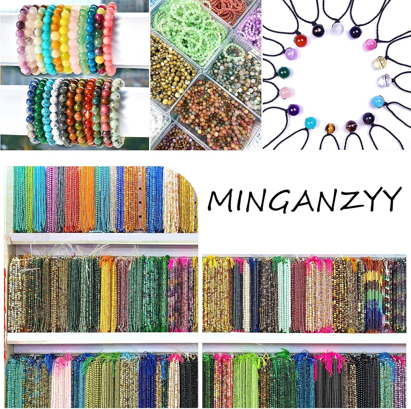 90PCS 8MM Natural Green Aventurine Beads Natural Gemstone Crystal Energy Stone Beads for Jewelry Making DIY Bracelet Necklace 2 Strand 32"