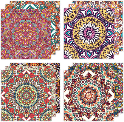 24 Sheets 12 Designs Scrapbook Paper Pad,6"×6” Single-Sided Decopodge Craft Cardstock Paper,Scrapbooking DIY Decorative Background Cardmaking Supplies.Datura - Crafty Corner