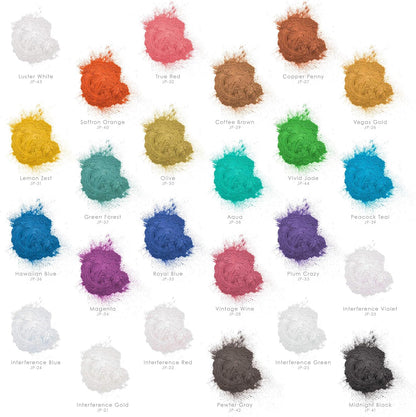 U.S. Art Supply Jewelescent Mica Pearl Pigment Powder, Saffron Orage 3.5 oz (100g) Pouch - Cosmetic Grade, Epoxy Resin Color Pigment, Mica Powder for Resin, Soap, Slime, Candle Dye, Art, Crafts
