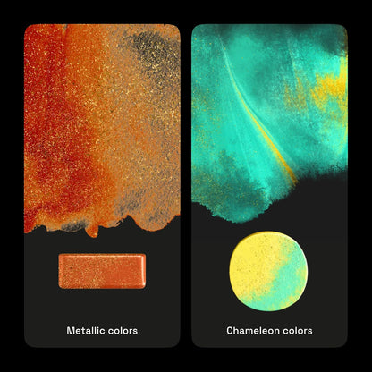 ARTISTRO Metallic Watercolor Paints Set of 18, Palette set Including 12 Metallic Glitter Watercolor and 6 Chameleon Colors. Perfect Travel Watercolor Set for Artists, Amateur Hobbyists and Painting Lovers - Crafty Corner
