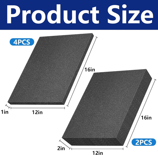 DECOHS 6 Pcs Pick Apart Foam Inserts- 2 Size Pick and Pluck Foam Sheets- Pluck Pre Cubed Foam Pads for Toolbox Game Box Cases Camera Storage Drawer - Crafty Corner