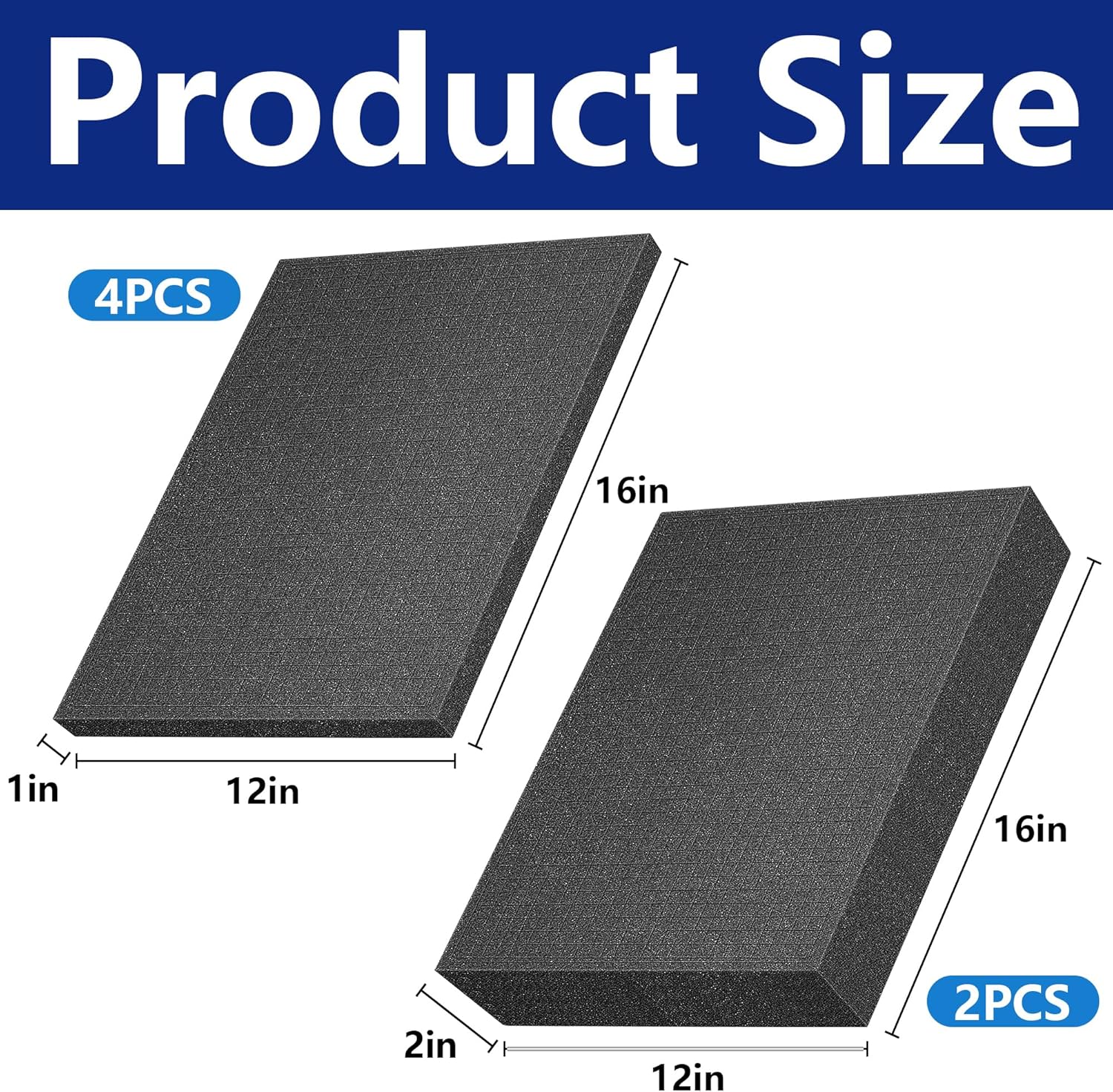 DECOHS 6 Pcs Pick Apart Foam Inserts- 2 Size Pick and Pluck Foam Sheets- Pluck Pre Cubed Foam Pads for Toolbox Game Box Cases Camera Storage Drawer - Crafty Corner