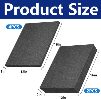 DECOHS 6 Pcs Pick Apart Foam Inserts- 2 Size Pick and Pluck Foam Sheets- Pluck Pre Cubed Foam Pads for Toolbox Game Box Cases Camera Storage Drawer - Crafty Corner