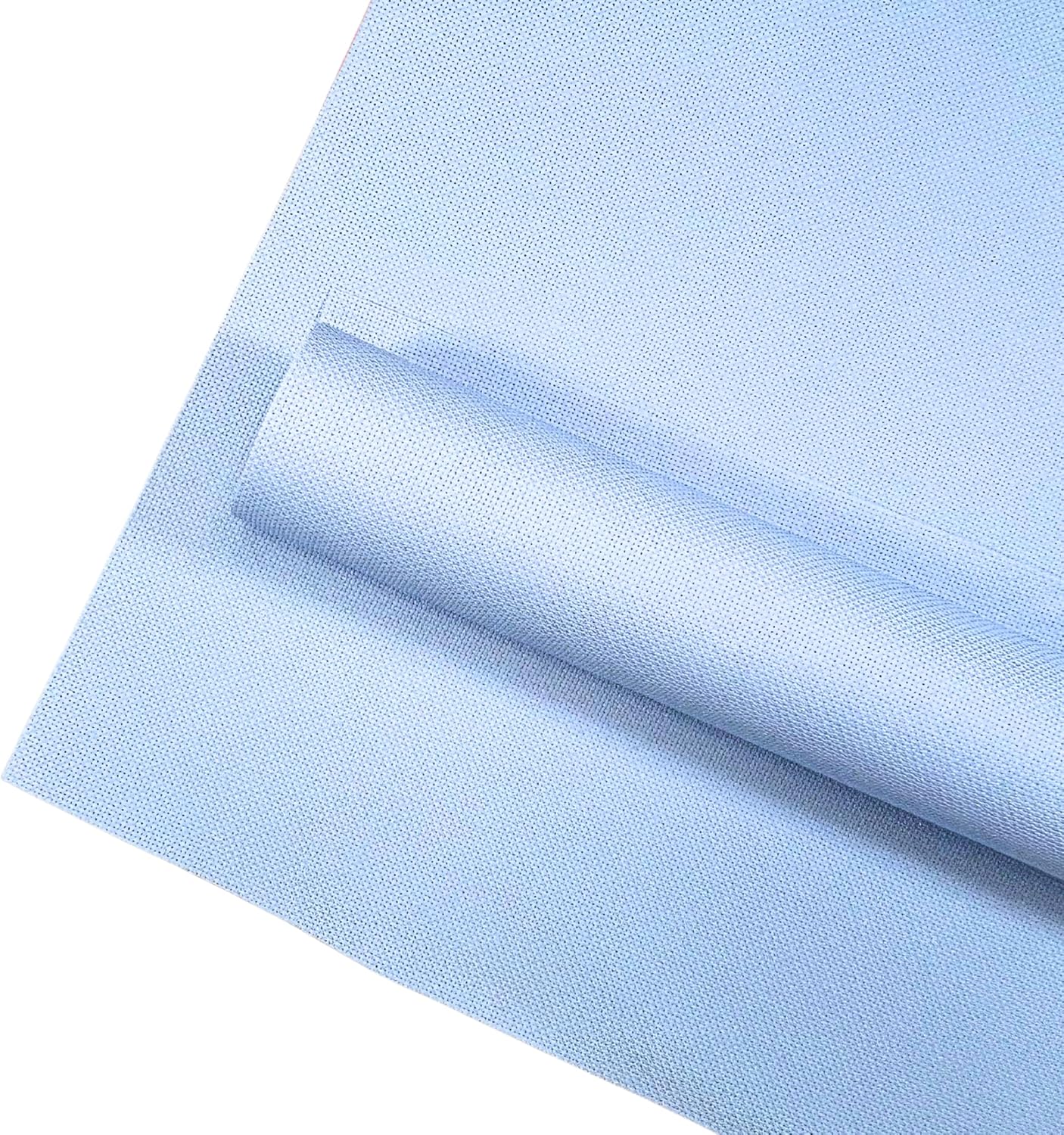 2 Sheets of Light Blue 14 Count Aida Cloth – 18 x 18 Inch Pre-Cut Fabric Squares – Cross Stitch Fabric – 100% Cotton – Ideal for Needlework & Embroidery – The Knotty Unicorn