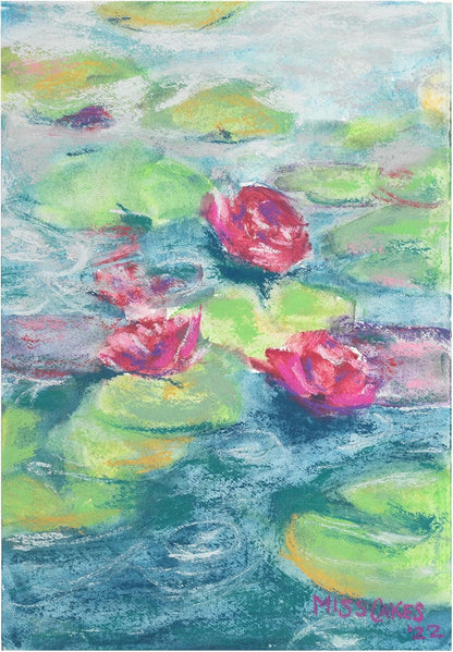 Charvin Artist Colored Chalk Pastels (Set of 48) - Water Soluble, Assorted Pastel Color Sticks for Wet, & Dry Painting