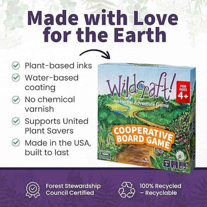 Wildcraft! Board Game – Cooperative Educational Board Game for Kids 4–6 & Families – Nature & Herb Learning Game – Family Board Games for Kids – Herbal Adventure Cooperative Game