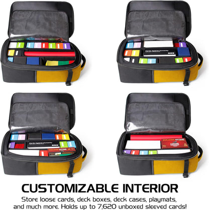 ENHANCE MTG Backpack TCG Card Storage - TCG Backpack for Deck Boxes, Sleeved Cards, Playmats, MTG Accessories