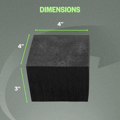 XCEL Floral Foam Blocks - Reusable, Weather Resistant Foam - Perfect for Fresh & Artificial Flower Arrangements, Crafts, Planter Boxes, Home Decor & More - 8-Pk, Black (4” x 4” x 3”)