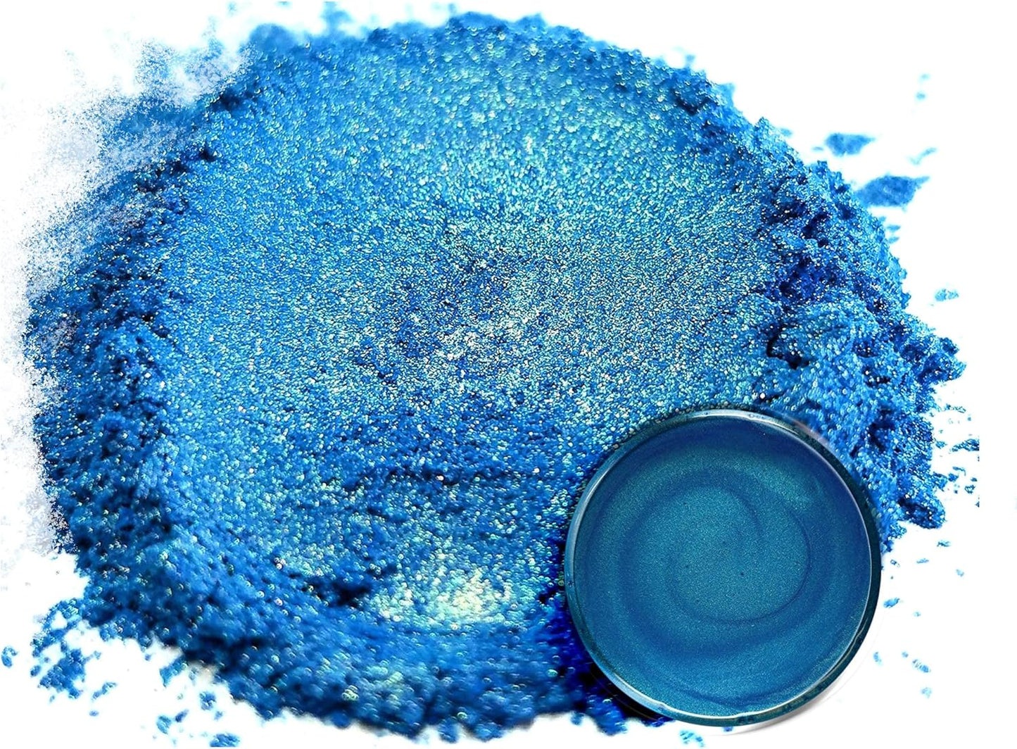 Eye Candy Mica Powder Pigment “Rainbow Blue” (50g) Multipurpose DIY Arts and Crafts Additive | Woodworking, Epoxy, Resin,Natural Bath Bombs, Paint, Soap, Nail Polish, Lip Balm