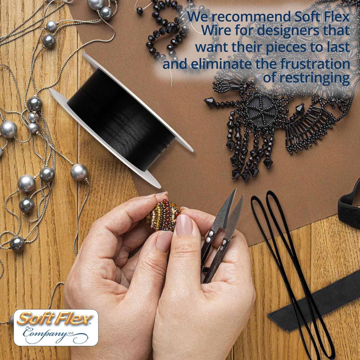Soft Flex 49 Strand Beading Wire - Heavy 0.24 Diameter - 10 Feet Nylon Design Wire - Crafty Corner
