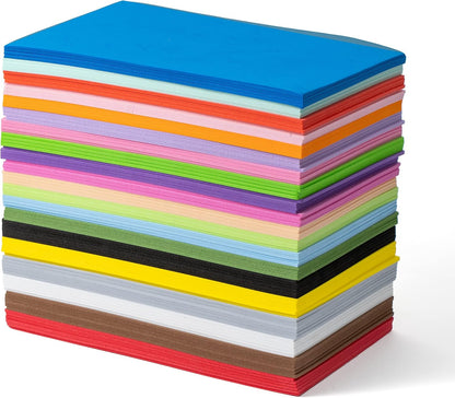 Crafare 8.5x5.5inch Colorful Foam Sheets Crafts 20 Assorted Colors 92 Pack 2mm Thick EVA Foam Sheet for School Project Supply Scrapbooking DIY Cosplay Handcraft - Crafty Corner