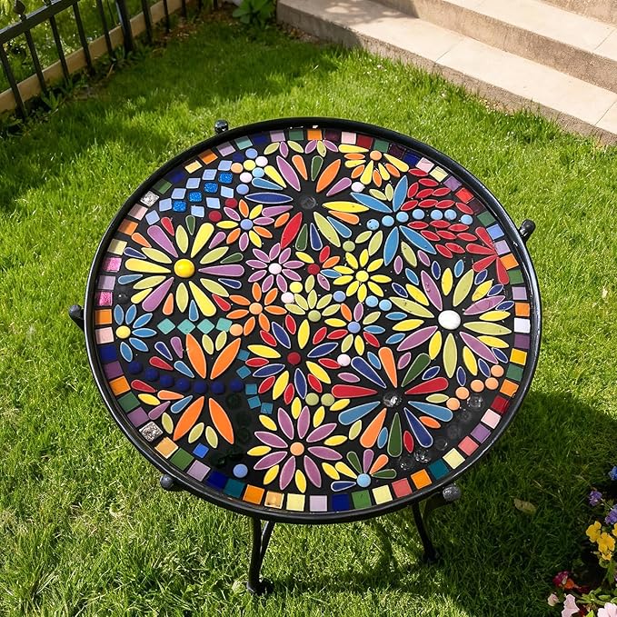 Artspac Petal Ceramic Mosaic Tiles for Crafts, 454g Mosaic Tiles Ceramic,Floral Mosaic Craft Supplies for Garden Christmas Decoration