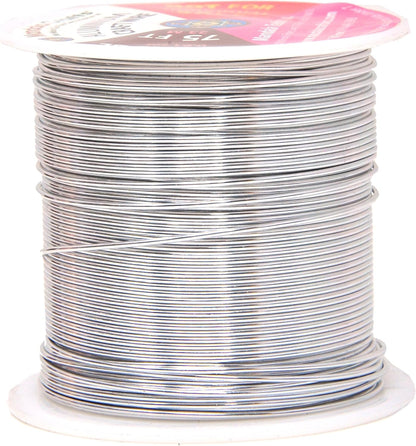 Mandala Crafts 20 Gauge Anodized Aluminum Craft Wire for Jewelry Making - 450 FT Colored Flexible Silver Copper Purple Gold Brown Red Wire - Bendable for Bonsai Armature Crafting Sculpting - Crafty Corner