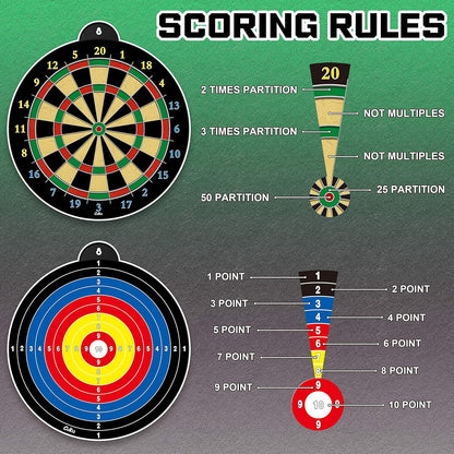 Magnetic Dart Board - 12pcs Magnetic Darts - Excellent Indoor Game and Party Games - Gifts for 5 6 7 8 9 10 11 12 Year Old Boy Kids