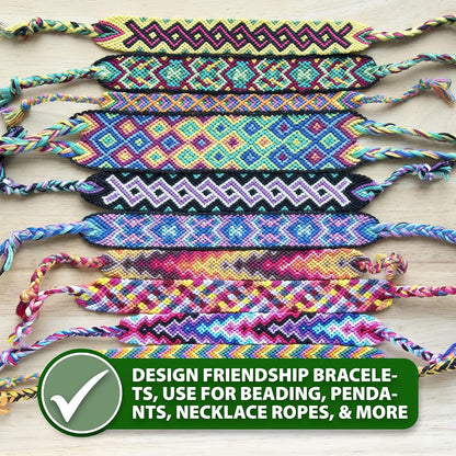 Mandala Crafts 0.5mm 109 Yards Seafoam Green Cotton Waxed Cord for Jewelry Making Bracelet Cord Waxed String - Beading String Thread Jewelry Cords for Necklaces String
