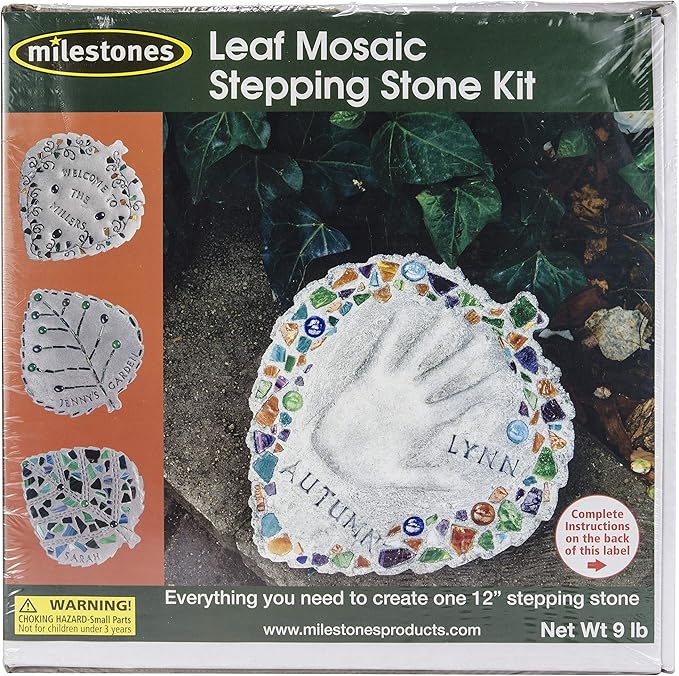 Mosaic Stepping Stone Kit, Leaf