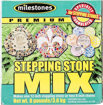 Midwest Products Co. Milestones Premium Stepping Stone Cement Mix 8 Pound Box for Stepping Stone Kits - 903-16102